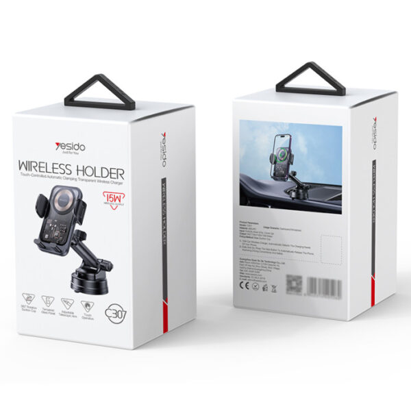 C307 360 Rotation Electric Locking 15W Wireless Fast Charging