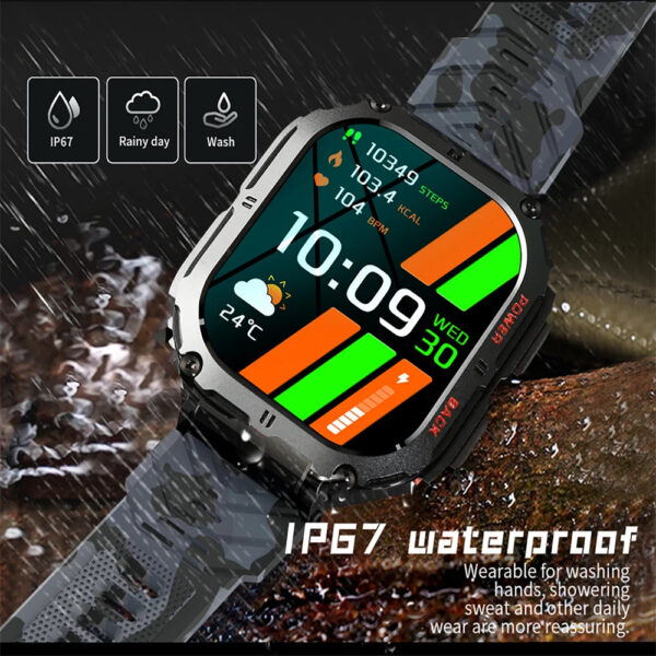 For Military Outdoor Men's Smart Watch