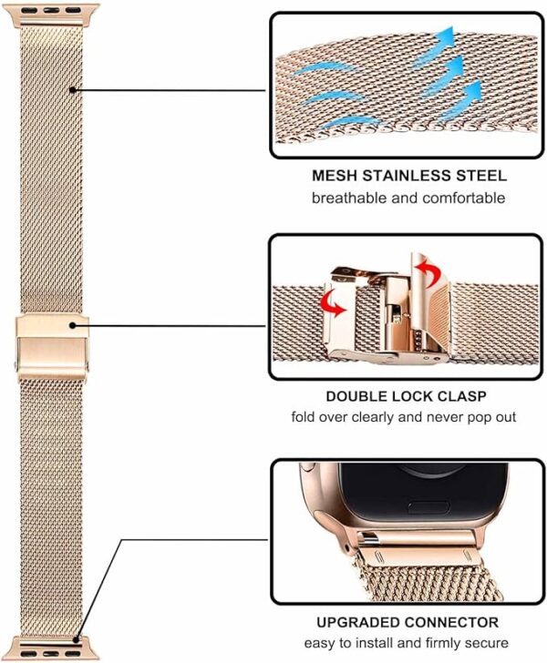 Rose Gold Band for Apple Watch Series