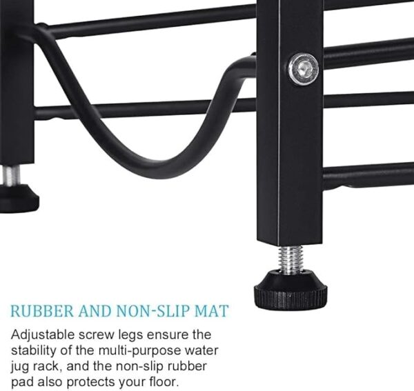 Water Cooler Jug Rack 3 Tier Water Bottle Storage Organizer